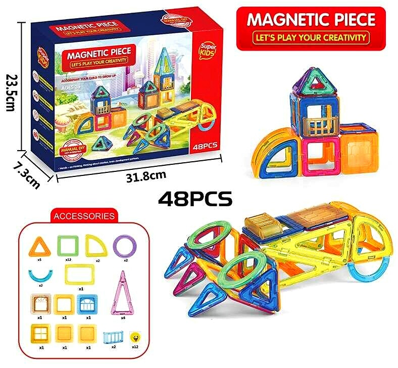 Магнітний конструктор 3366-32 , 48 деталей, в коробці