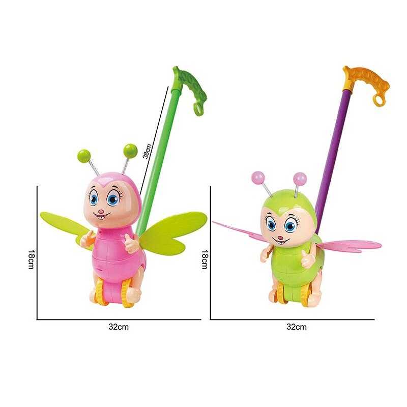 Каталка 198-18 (72/2) 2 види, "Метелик", рухливі елементи, висота 38 см, в пакеті