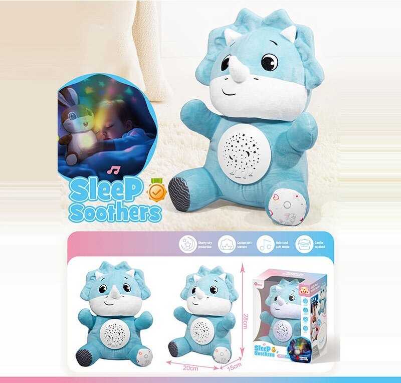 Нічник KC 14 (24) "Носоріг", звуки природи, мелодії, підсвічування, регулювання гучності, в коробці