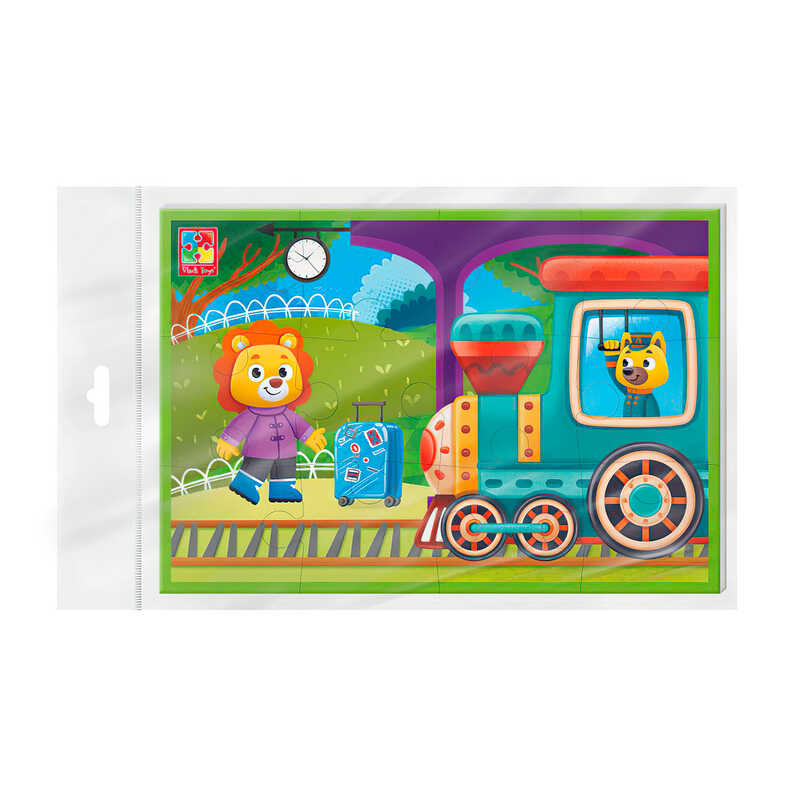 гр М’які пазли "Потяг" A5 VT1104-22 (50) "Vladi Toys"