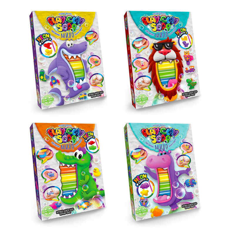 гр Набір творчості "Пластилінове мило PLAY CLAY SOAP" середній PCS-03-01U.02U.03U.04U (16) "Danko Toys" ВИДАЄТЬСЯ МІКС ВИДІВ
