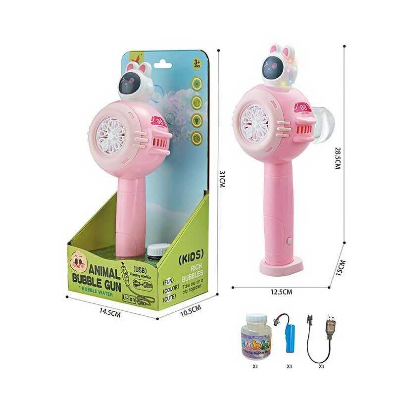 Установка з мильними бульбашками XH 126 (48/2) підсвічування, автоматичний принцип, акумулятор 3.7V, пляшечка з мильним розчином, в коробці