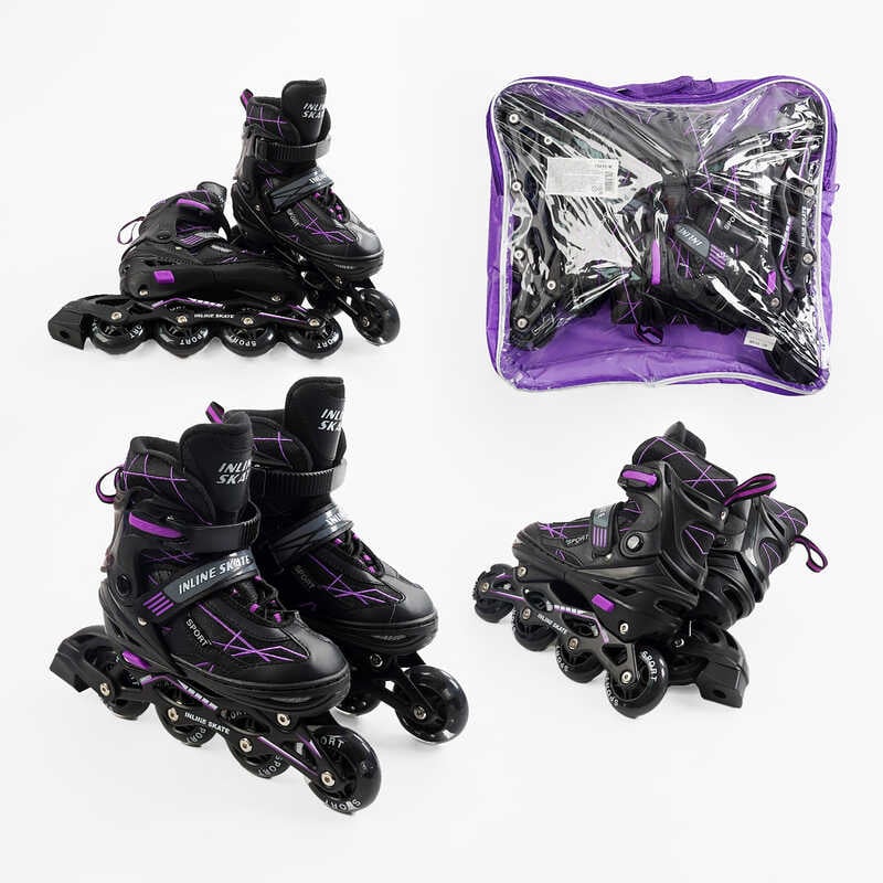 Ролики 79010-М /розмір 34-38/ колір – ФІОЛЕТОВИЙ