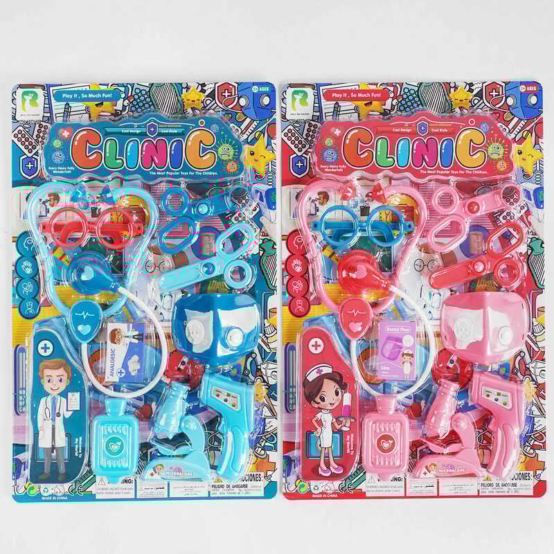 Набір лікаря 706-20 (108/2) 2 кольори, 9 елементів, на листі