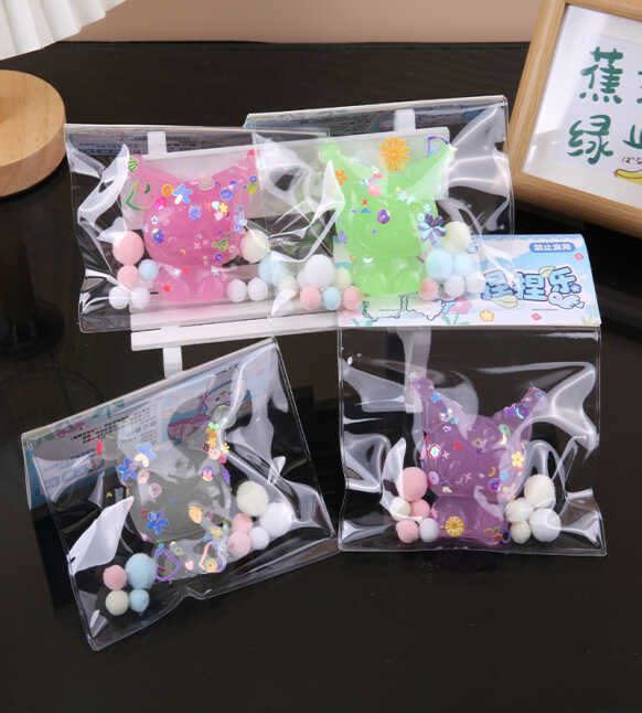 Гра антистрес C 71235 (24) ЦІНА ЗА 20 ШТУК В БЛОЦІ, герой, блискітки, м’які кульки, в коробці