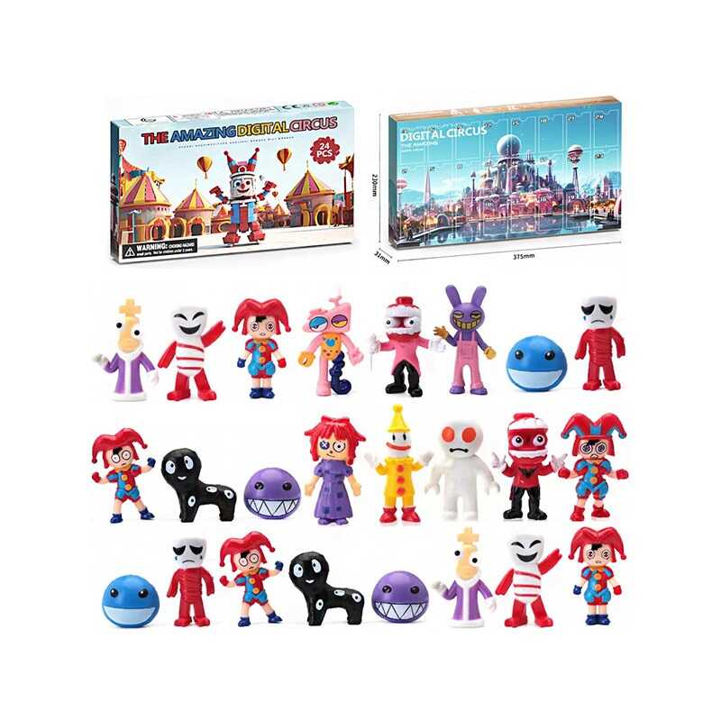 Адвент-календар LZMH 034 (48/2) 24 віконця, фігурки героїв, в коробці