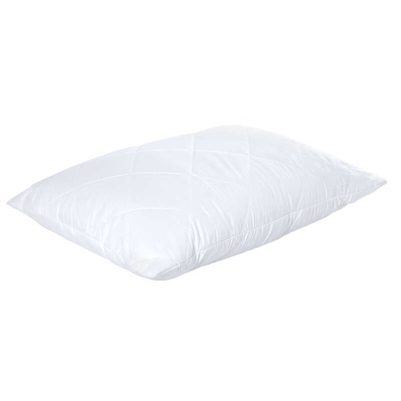 гр Подушка "Білосніжка" 3010085 стьоб, мікрофібра, силіконізоване волокно, 40*40 см., біла (1) "Homefort"