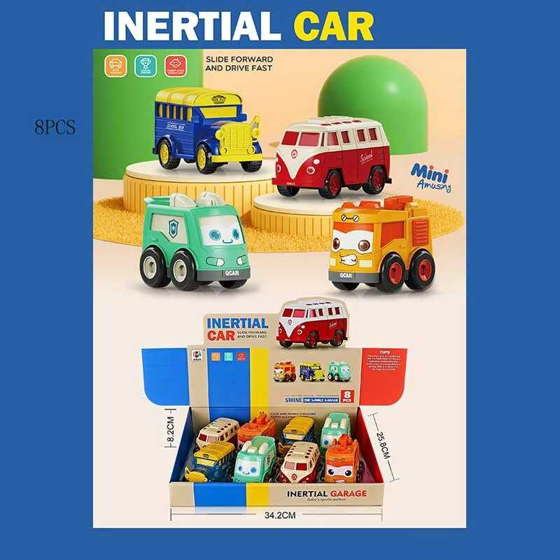 Набір машин BJ 705 A-1 (30/2) ЦІНА ЗА 8 ШТУК У БЛОЦІ, інерційний механізм, в коробці