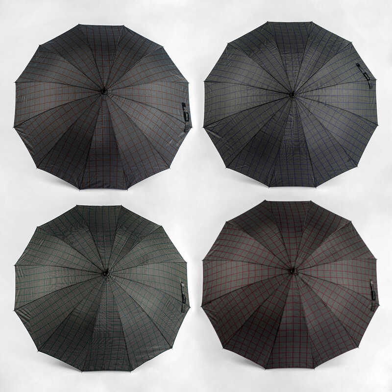 Парасолька C 55065 (48) 4 види, напівавтомат, d=115 см, в пакеті, ВИДАЄТЬСЯ ТІЛЬКИ МІКС ВИДІВ