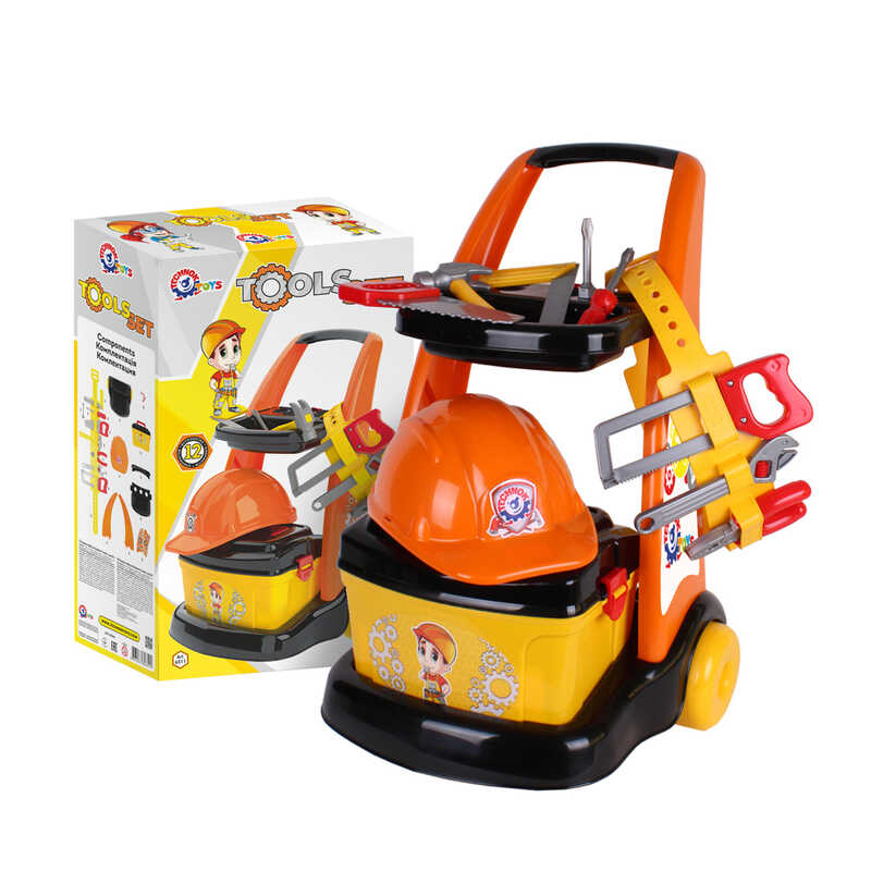 гр Набір інструментів 6511 (3) "Technok Toys" 11 предметів, валіза, каска, в коробці