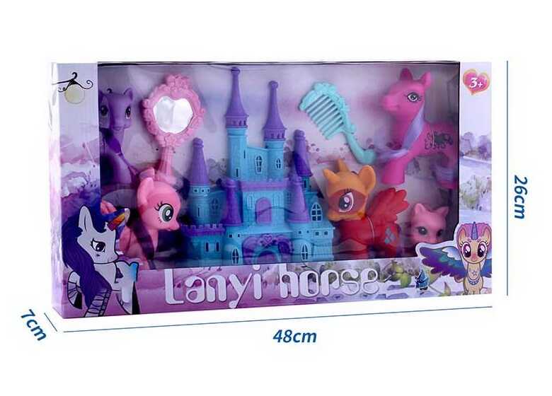 Набір поні HF 1006 (36/2) 5 поні, аксесуари, в коробці