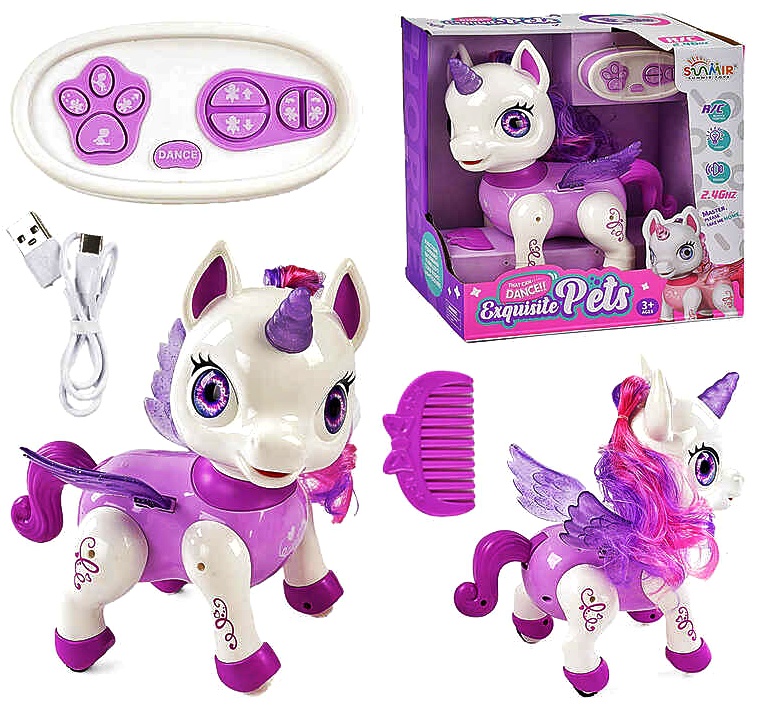 РбоПоні на радіокеруванні SM 05 Z  , звук, підсвічування, ходить, танцює, приймає різні положення, пульт 2.4Ghz, USB-кабель, в коробці