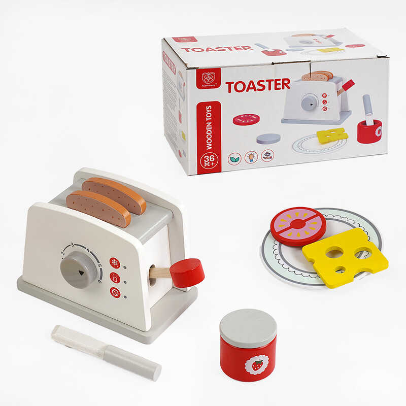 Тостер C 61657 (40) рухомі елементи, тріскачка, продукти, у коробці