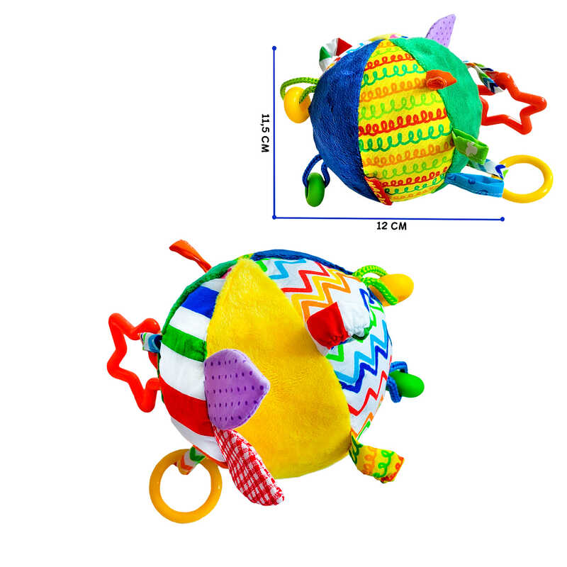 гр Підвіска м’ячик з намистинками МС 110601-02 (10) "Масік", брязкальце, шелесткі елементи, прорізувач
