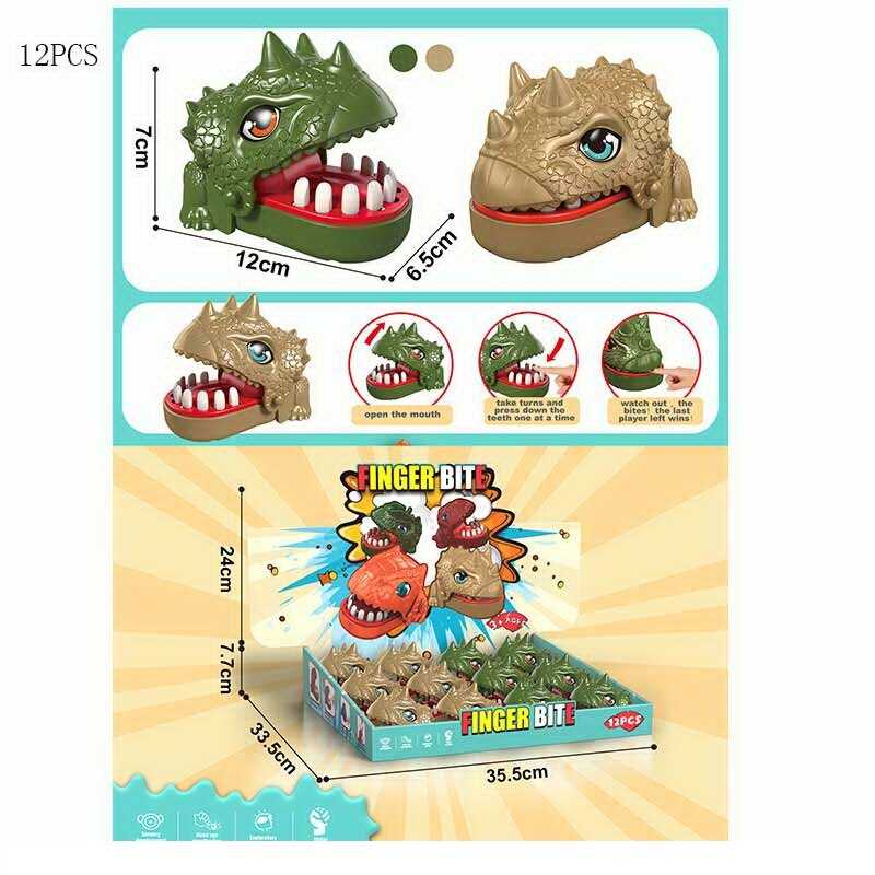 Зубастик X 023-93 C (24) ЦІНА ЗА 12 ШТУК В БЛОЦІ, "Динозавр", механічний, в коробці