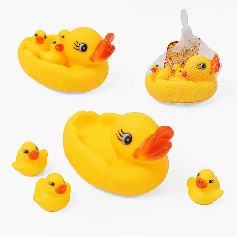 Пискавка SDL 179-9 (360/2) “Качка з каченятами”, 4 іграшки, у сітці