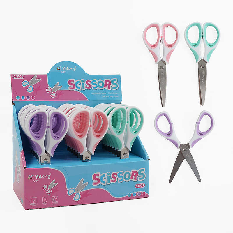 Ножиці C 72716 (12) ЦІНА ЗА 24 ШТУКИ В БЛОЦІ, довжина: 13 см, в коробці