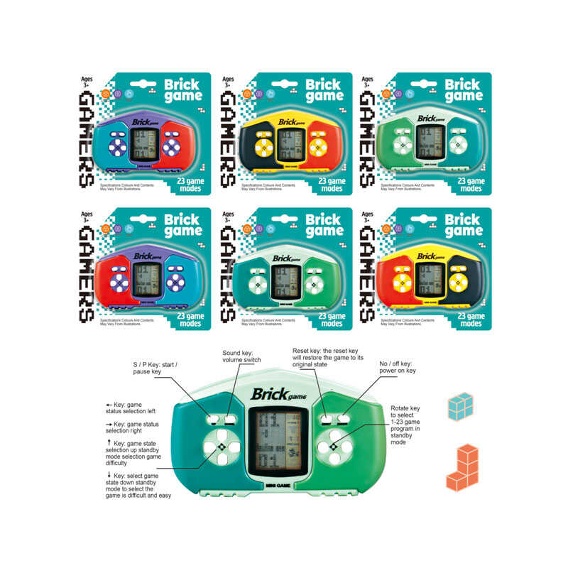 Тетрис 158 C - 10 (240/2) 6 видів, 23 гри, на листі, ВИДАЄТЬСЯ ТІЛЬКИ МІКС ВИДІВ