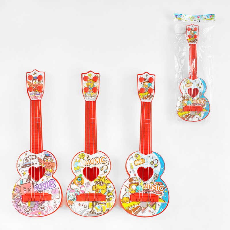 Гітара 540-2 A (180/2) 3 види, в пакеті, ВИДАЄТЬСЯ ТІЛЬКИ МІКС ВИДІВ