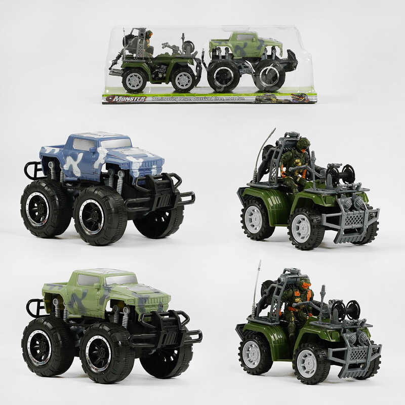 Джип 9025 А-24 (72/2) 2 види, військова техніка, солдат, інерція, у слюді