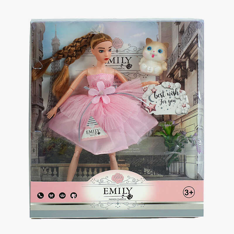 Лялька QJ 117 B (48/2) висота 30 см, вихованець, квіти, в коробці