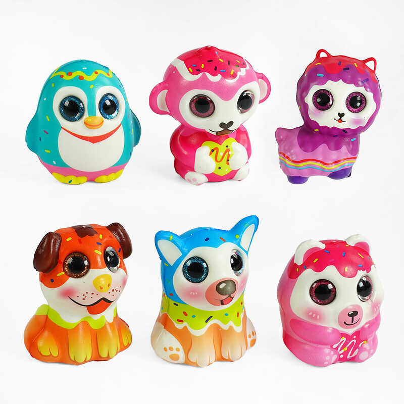 Гра антистрес M 49650 (600) сквіш, пластикові очі, ароматизована, в пакеті, ЦІНА ЗА 1 ШТУКУ, ВИДАЄТЬСЯ МІКС