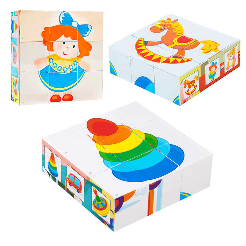 гр Кубики "Іграшки" 0414 (21) "BAMSIC"