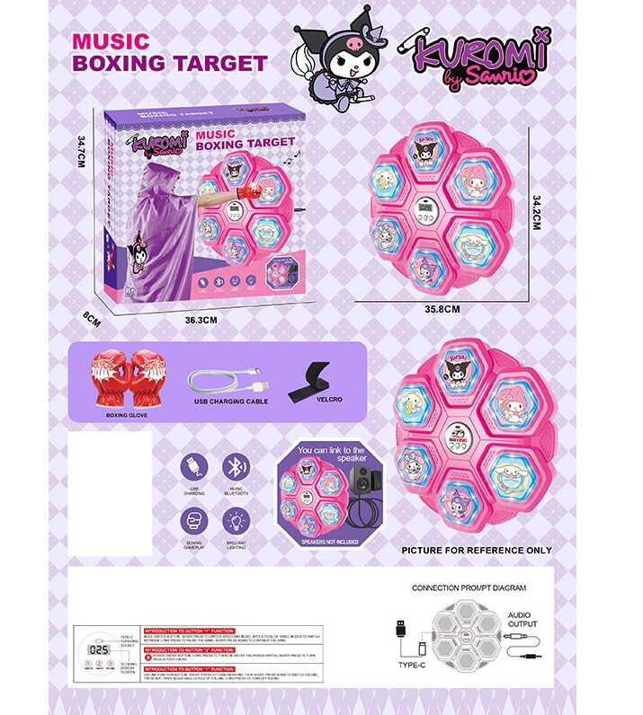 Електронний бокс 6513-1 (24) вбудований акумулятор, USB кабель, герой, підсвічування, музика, 1 пісня рос. мовою, bluetooth, режими гучності, в коробці