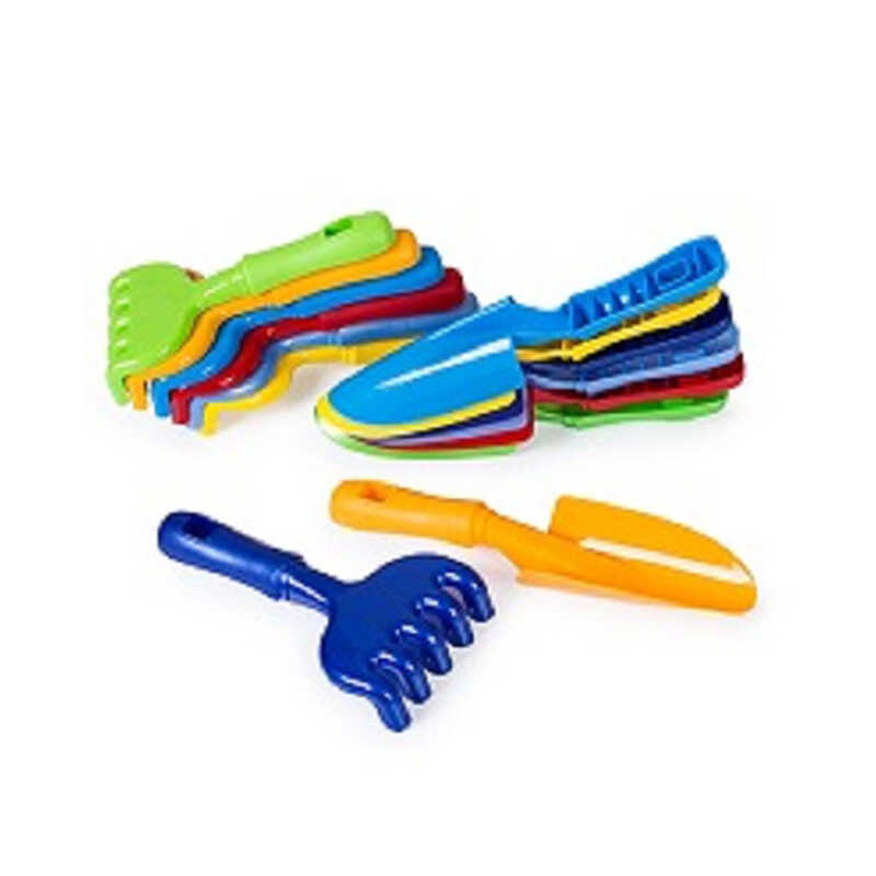 гр Пісочний набір "Лопатка граблі "великі" 014 (100) ЦІНА ЗА 10ШТ В БЛОЦІ 1набір=1лопатка+1грабельки "BAMSIC"