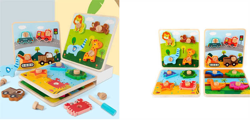 Логічна дерев’яна дошка C 60398 (64) викрутка, ВИДАЄТЬСЯ ТІЛЬКИ МІКС ВИДІВ