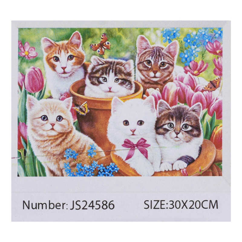 Алмазна мозаїка JS 24586 (50) "TK Group", "Тварини", 20х30см, в коробці