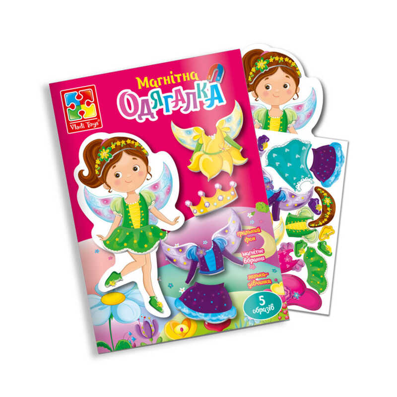 гр Магнітна гра "Фея" у папці (укр) VT3204-28 (60) "Vladi Toys"