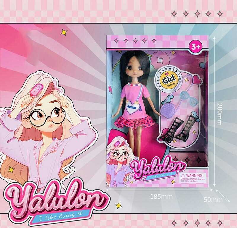 Лялька YL 611-8 (96/2) висота: 24 см, імітація скляних очей, аксесуари, взуття, в коробці