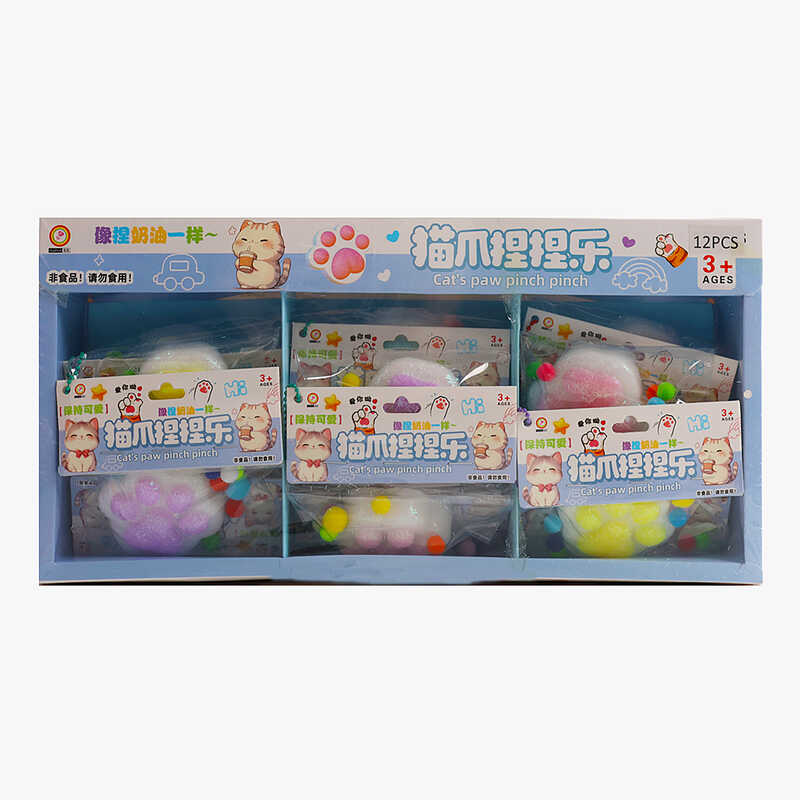 Гра антистрес C 72616 (24) ЦІНА ЗА 12 ШТУК В БЛОЦІ, “Лапка”, м’які кульки, в коробці