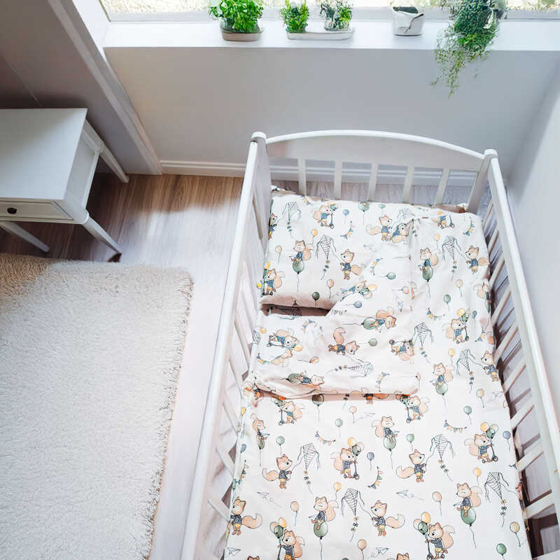 гр Змінний комплект постільної білизни "Лисиня" 48321 (1) тканина РАНФОРС, розмір 120*60 см "Bimbo"