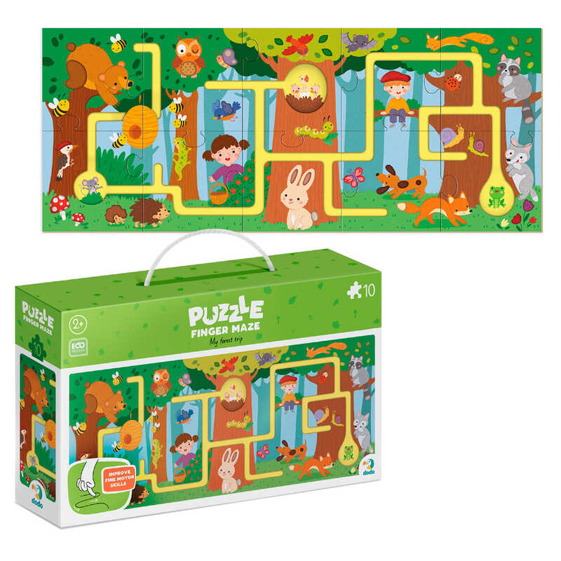 гр Пазл-лабіринт "Моя мандрівка лісом" 300585 (36) "DoDo", 10 елементів, в коробці