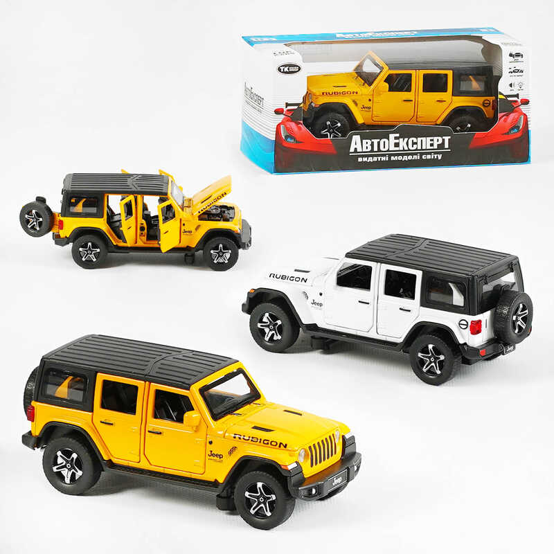 Джип 43560 (48/2) "Авто Експерт", 2 види, металопластик, 1:32, звук, світло, інерція, рухомі елементи, в коробці