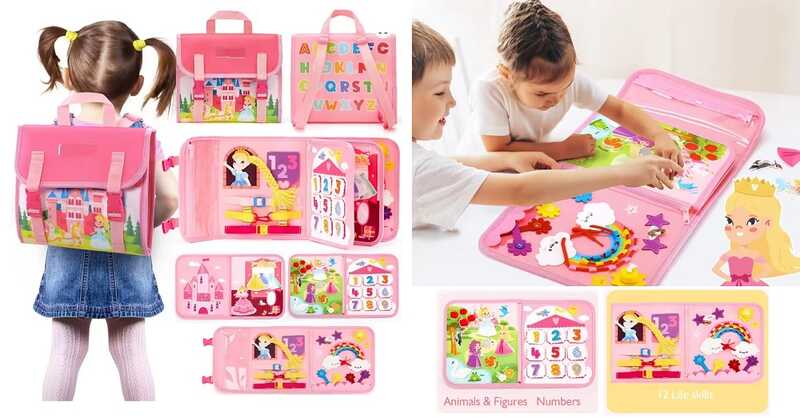 Логічна папка C 73094 (40) фетрова, елементи на липучках, цифри, кольори, форми, шнурівка, в пакеті