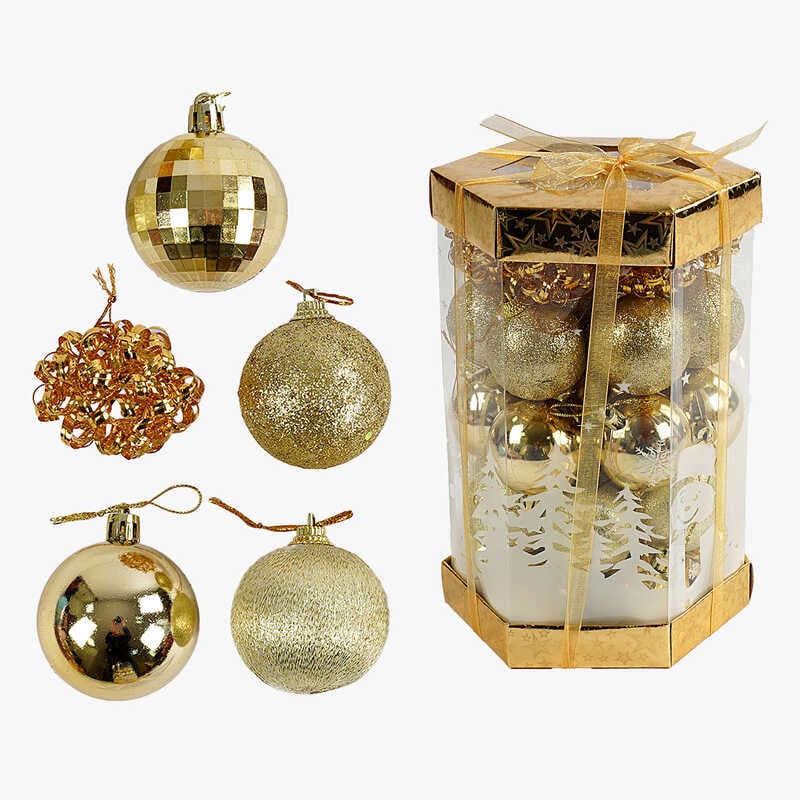 Новорічні прикраси C 67407 (48) 35 штук, кульки, D = 5 см, в слюді