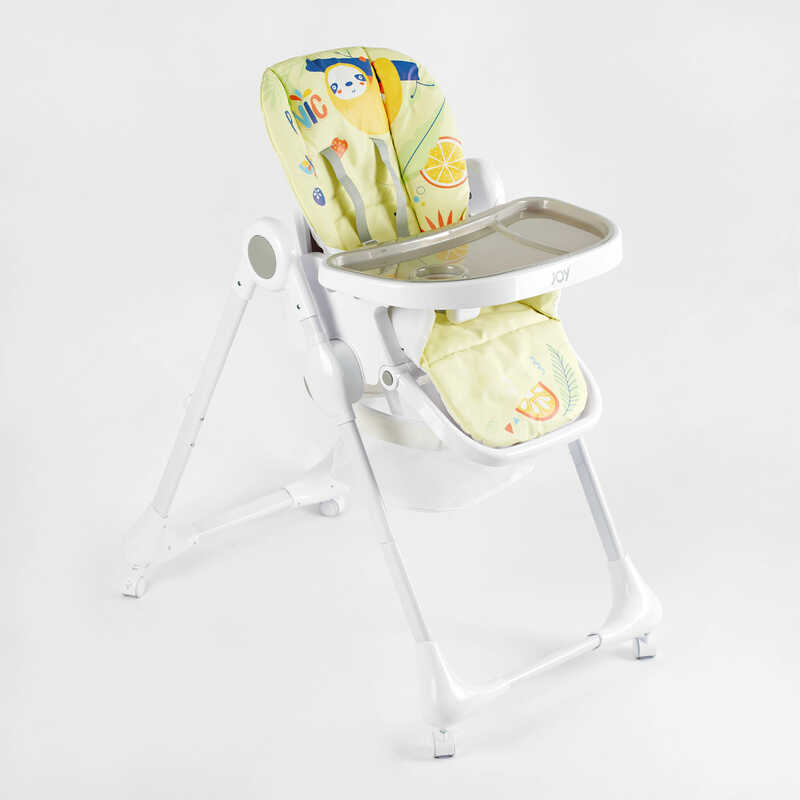 Стільчик для годування Joy K-94011 (1) мягкий чохол ПВХ, 4 колеса, з’ємний столик, кошик, в коробці