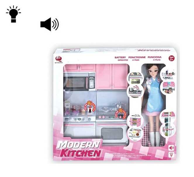 Лялька 26213 P-D (24/2) 30 см, меблі, підсвічування, звуки, в коробці