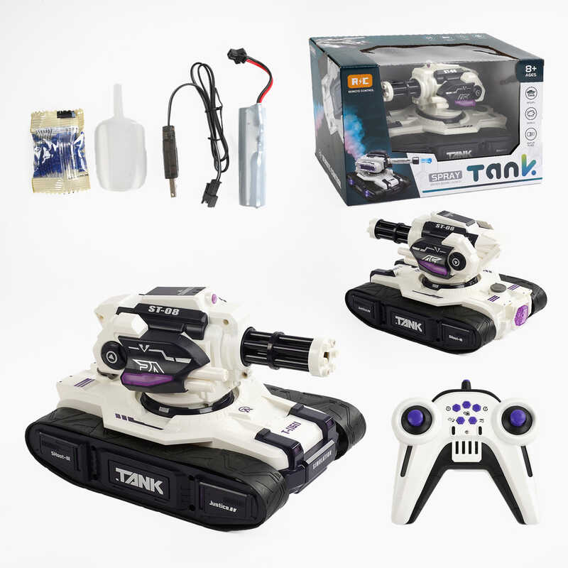 Танк на радіокеруванні 399 D-9 (24/2) гусеничний хід, світло, звук, парогенератор, стріляє орбізами, обертання на 360°, пульт 2.4 G, акум. 3.7V, в коробці