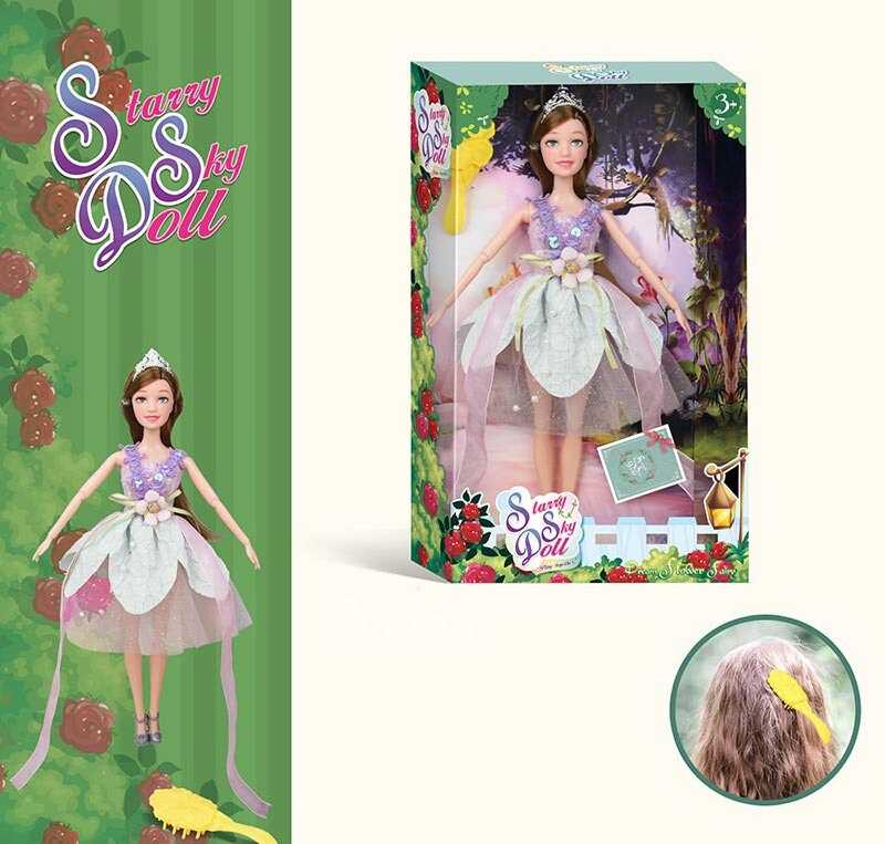 Лялька SK 054 C (72/2) висота 30 см, діадема, щітка для волосся, в коробці