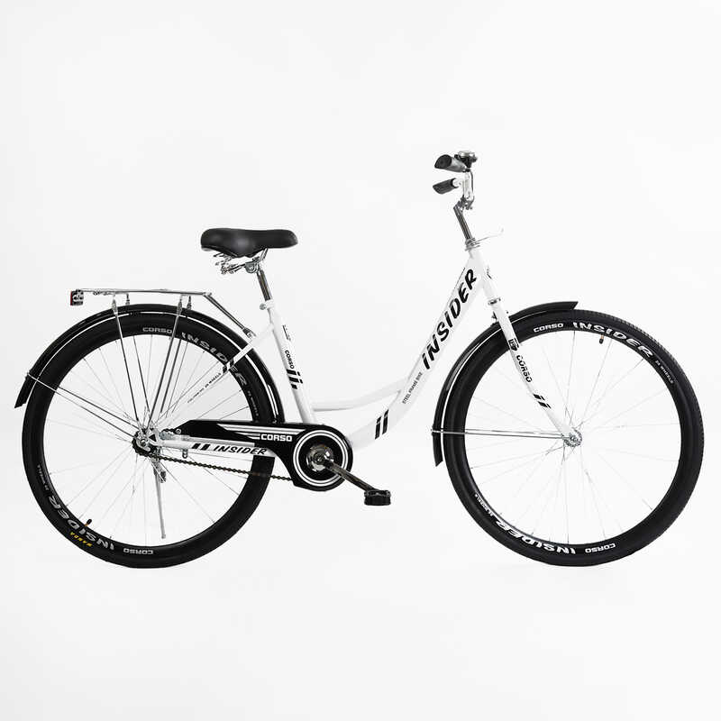 Велосипед міський Corso «Insider» 26`` SD-26614 (1) одношвидкісний, сталева рама 16.5``, багажник