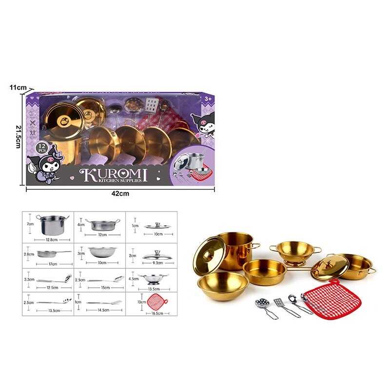 Набір посуду 988 C 51 (36) 12 елементів, металевий, в коробці