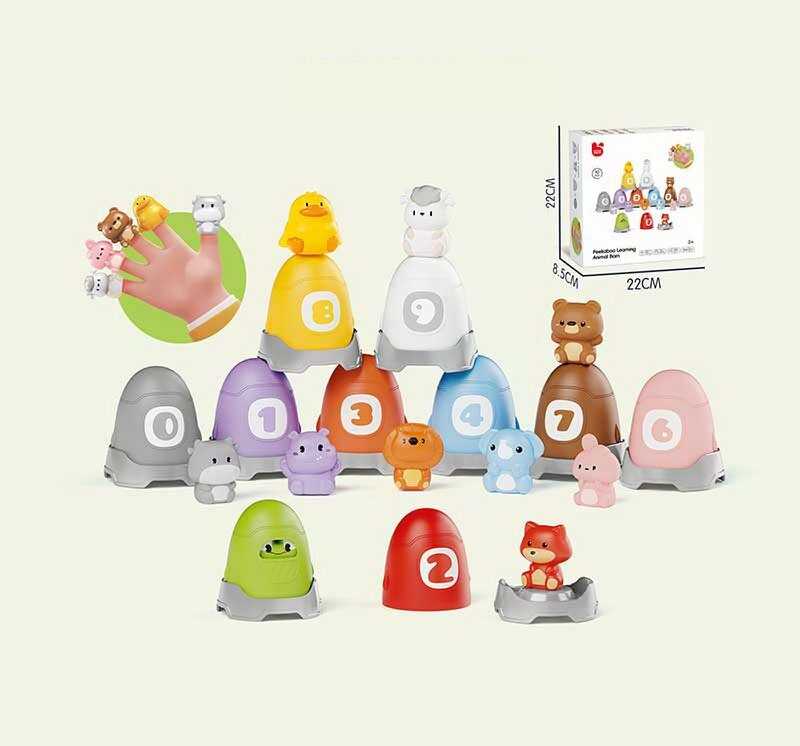 Логічна гра 211-10 Y (24) пальчиковий театр, вивчення цифр та кольорів, в коробці