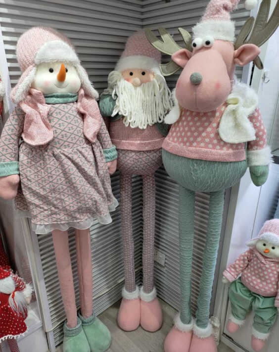 Новорічна декоративна іграшка C 67766 (6) 3 види, мін. висота - 68 см, макс. висота - 130 см, ВИДАЄТЬСЯ ТІЛЬКИ МІКС ВИДІВ, в пакеті