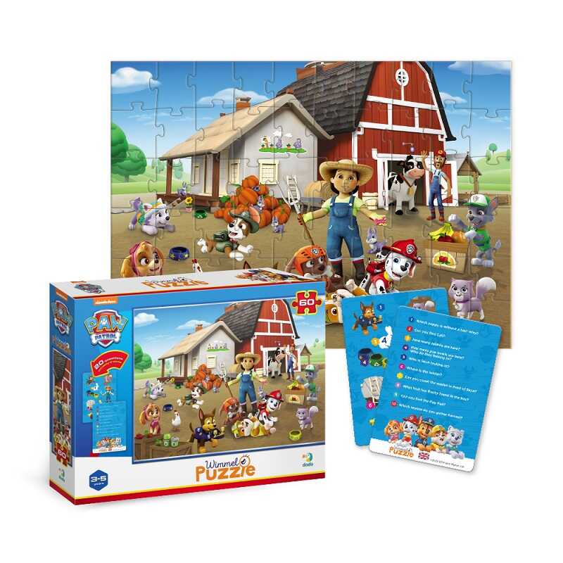 гр Вімельпазл 200452 (144)  60 елементів "Paw Patrol на фермі" в коробці "DoDo"