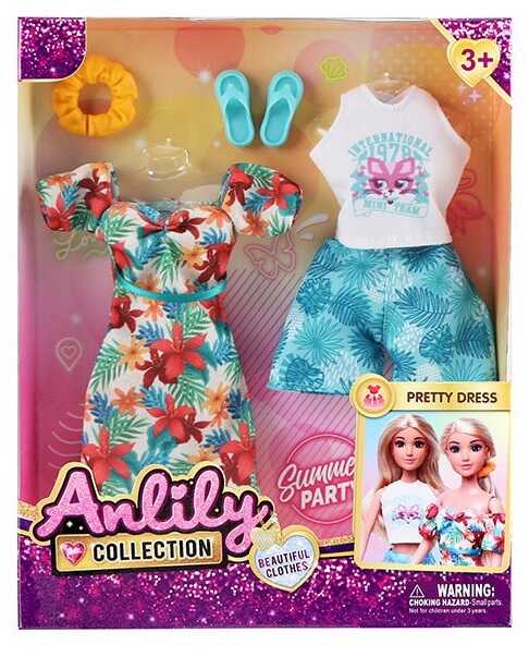 Одяг для ляльок 616825 (96) взуття, плаття, майка, шорти, в коробці