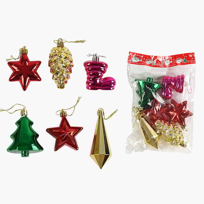Новорічні прикраси C 67723 (200) в пакеті